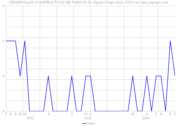 DESARROLLOS CONSTRUCTIVOS DE TAMOGA SL (Spain) Page visits 2024 
