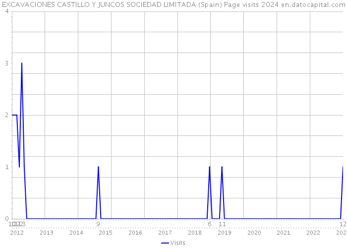 EXCAVACIONES CASTILLO Y JUNCOS SOCIEDAD LIMITADA (Spain) Page visits 2024 