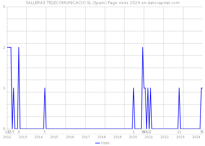 SALLERAS TELECOMUNICACIO SL (Spain) Page visits 2024 