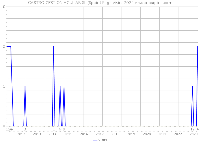 CASTRO GESTION AGUILAR SL (Spain) Page visits 2024 