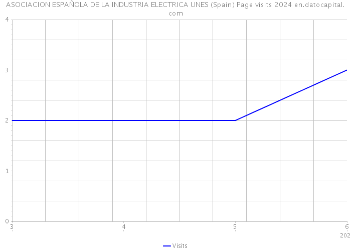 ASOCIACION ESPAÑOLA DE LA INDUSTRIA ELECTRICA UNES (Spain) Page visits 2024 