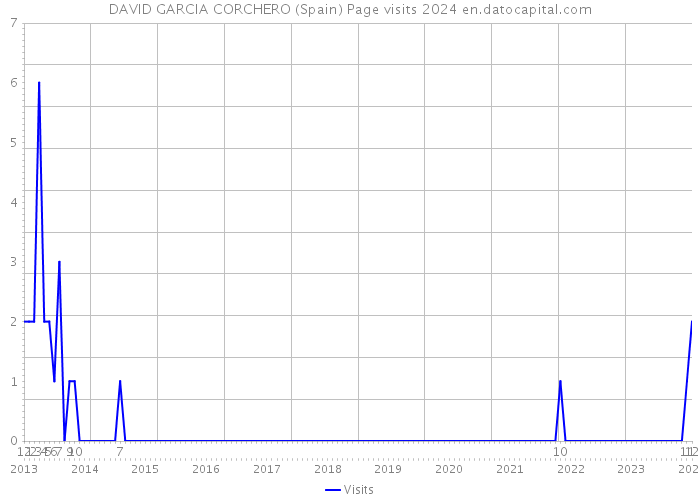 DAVID GARCIA CORCHERO (Spain) Page visits 2024 
