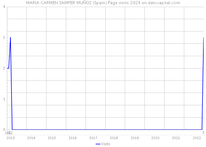 MARIA CARMEN SAMPER MUÑOZ (Spain) Page visits 2024 