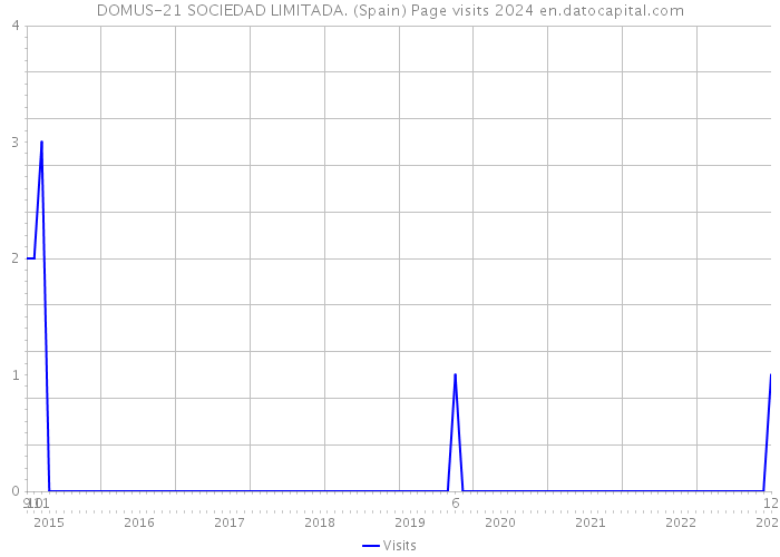 DOMUS-21 SOCIEDAD LIMITADA. (Spain) Page visits 2024 