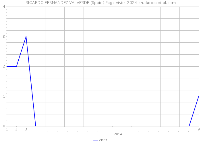 RICARDO FERNANDEZ VALVERDE (Spain) Page visits 2024 