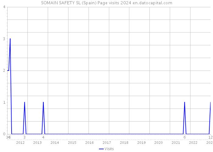 SOMAIN SAFETY SL (Spain) Page visits 2024 