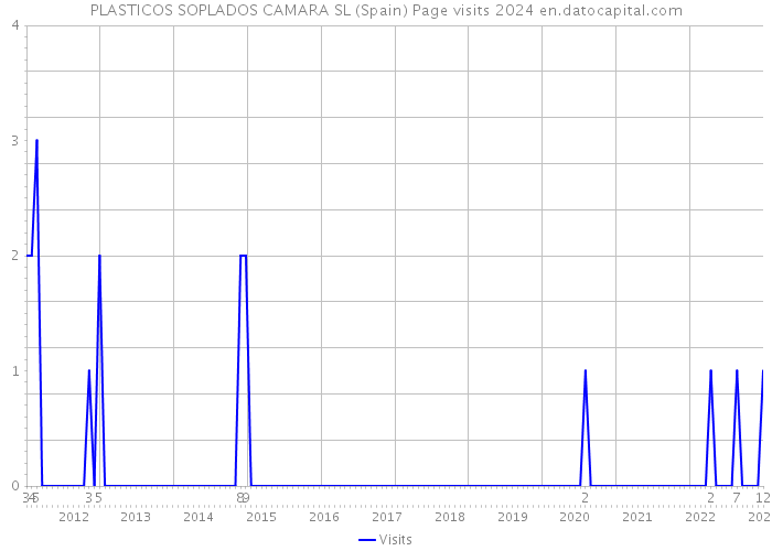 PLASTICOS SOPLADOS CAMARA SL (Spain) Page visits 2024 