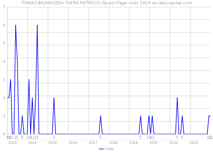 TOMAS BALMACEDA TAFRA PATRICIO (Spain) Page visits 2024 