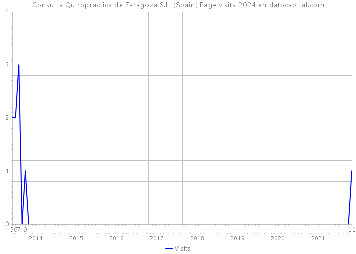 Consulta Quiropractica de Zaragoza S.L. (Spain) Page visits 2024 