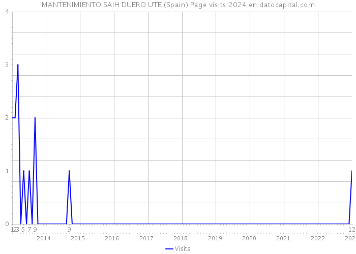 MANTENIMIENTO SAIH DUERO UTE (Spain) Page visits 2024 