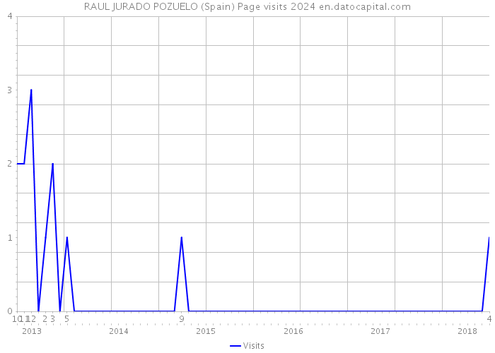 RAUL JURADO POZUELO (Spain) Page visits 2024 