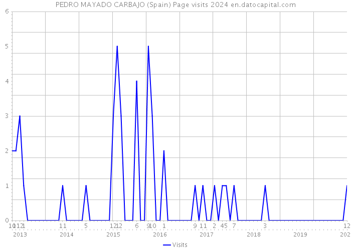 PEDRO MAYADO CARBAJO (Spain) Page visits 2024 