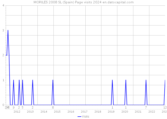 MORILES 2008 SL (Spain) Page visits 2024 