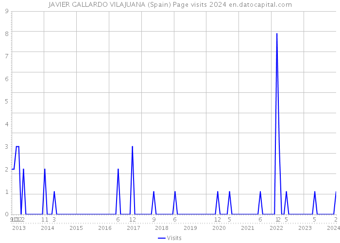 JAVIER GALLARDO VILAJUANA (Spain) Page visits 2024 