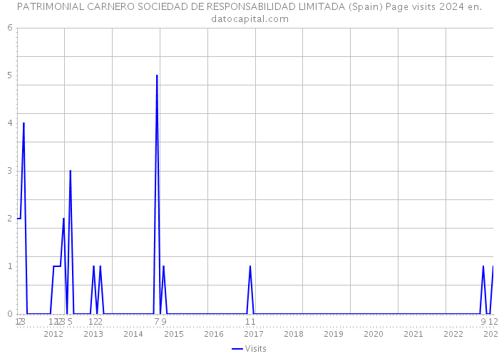 PATRIMONIAL CARNERO SOCIEDAD DE RESPONSABILIDAD LIMITADA (Spain) Page visits 2024 