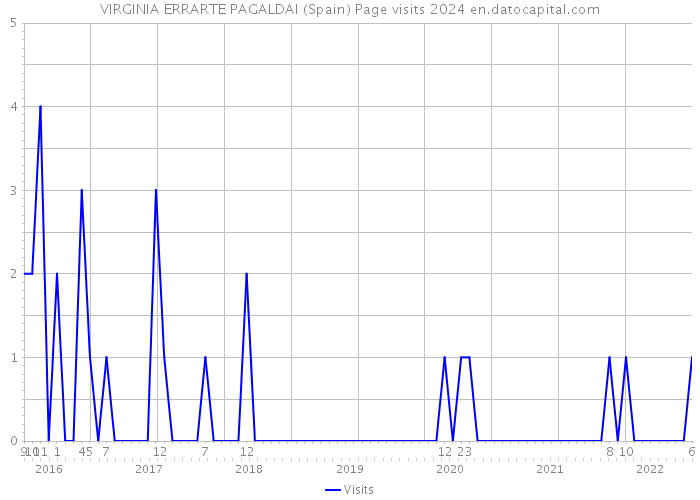 VIRGINIA ERRARTE PAGALDAI (Spain) Page visits 2024 