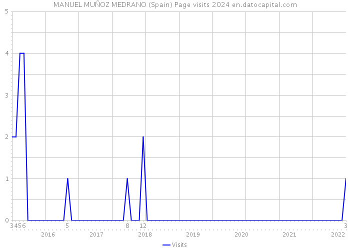 MANUEL MUÑOZ MEDRANO (Spain) Page visits 2024 