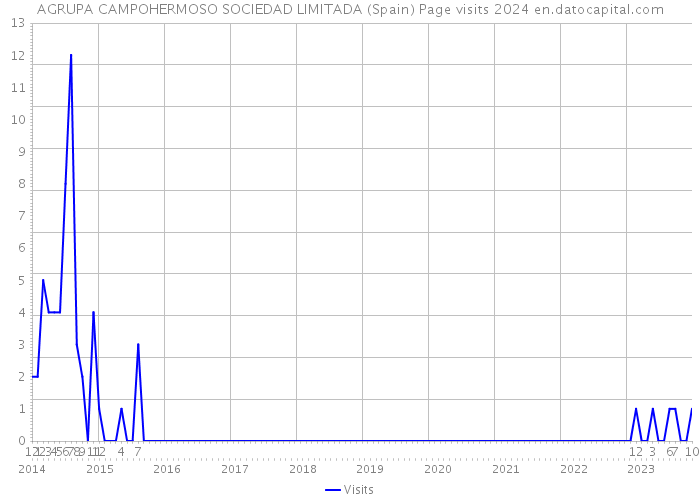 AGRUPA CAMPOHERMOSO SOCIEDAD LIMITADA (Spain) Page visits 2024 