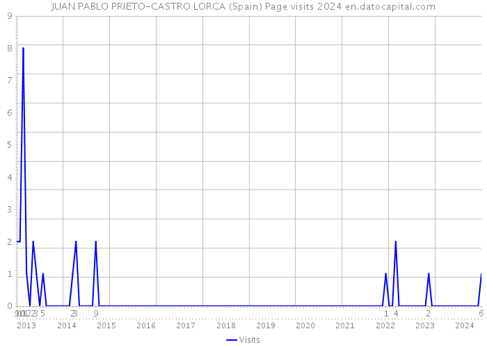 JUAN PABLO PRIETO-CASTRO LORCA (Spain) Page visits 2024 