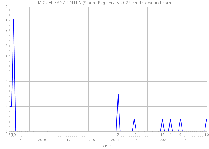MIGUEL SANZ PINILLA (Spain) Page visits 2024 