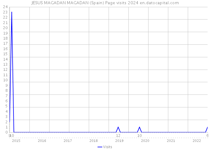 JESUS MAGADAN MAGADAN (Spain) Page visits 2024 
