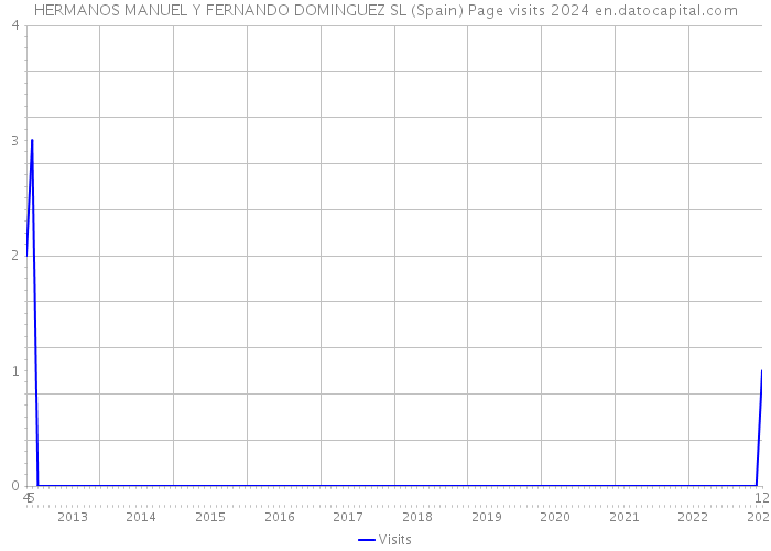HERMANOS MANUEL Y FERNANDO DOMINGUEZ SL (Spain) Page visits 2024 