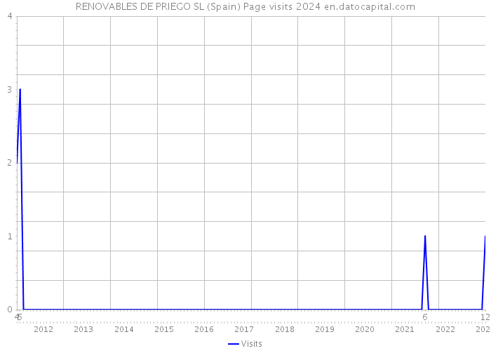 RENOVABLES DE PRIEGO SL (Spain) Page visits 2024 