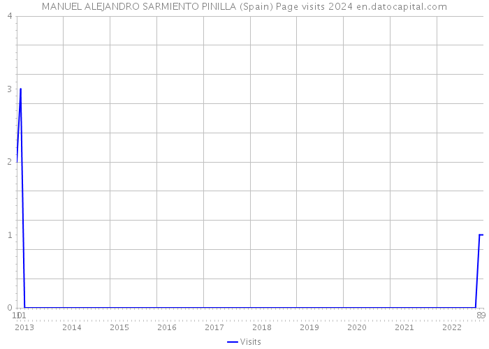 MANUEL ALEJANDRO SARMIENTO PINILLA (Spain) Page visits 2024 