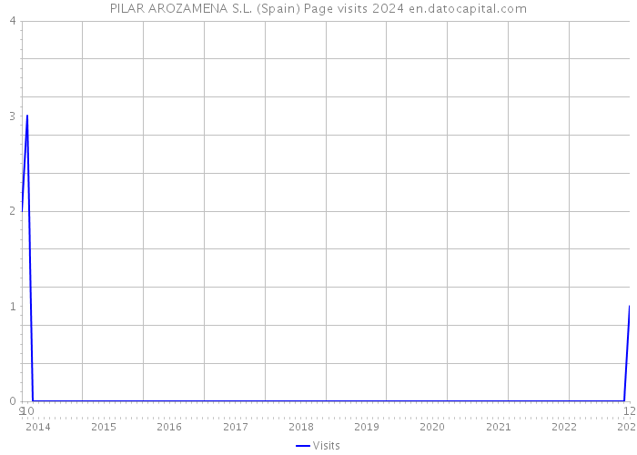 PILAR AROZAMENA S.L. (Spain) Page visits 2024 