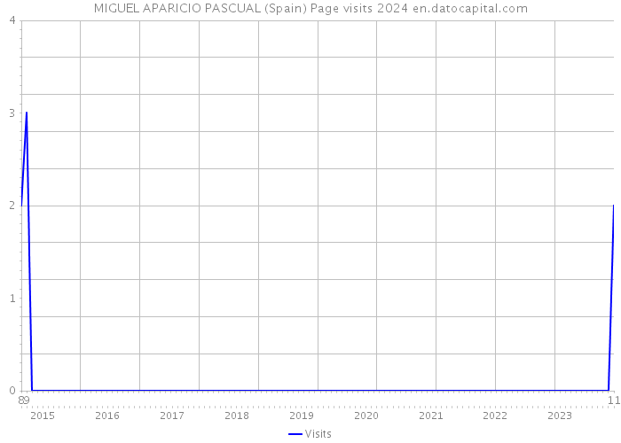 MIGUEL APARICIO PASCUAL (Spain) Page visits 2024 