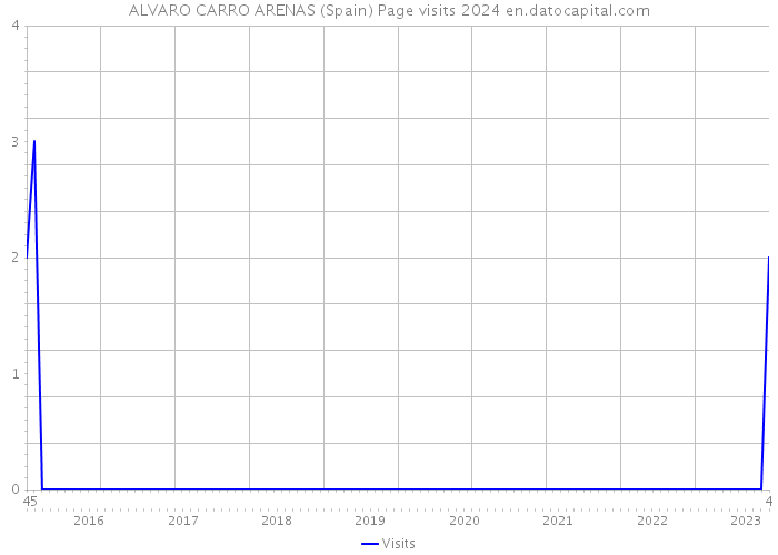 ALVARO CARRO ARENAS (Spain) Page visits 2024 