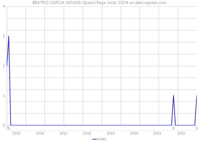 BEATRIZ GARCIA NOVAIS (Spain) Page visits 2024 