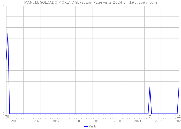 MANUEL SOLDADO MORENO SL (Spain) Page visits 2024 