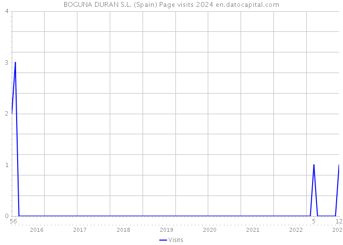 BOGUNA DURAN S.L. (Spain) Page visits 2024 