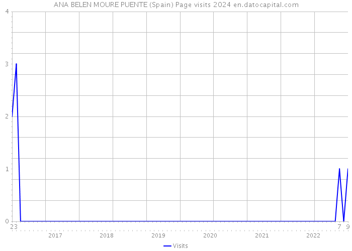 ANA BELEN MOURE PUENTE (Spain) Page visits 2024 