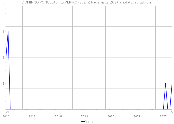DOMINGO PONCELAS FERRERIRO (Spain) Page visits 2024 