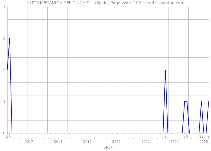 AUTO MECANICA DEL CINCA S.L. (Spain) Page visits 2024 