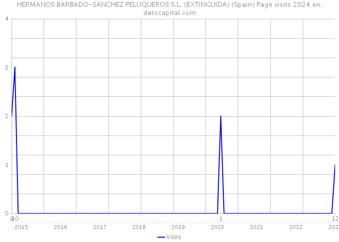 HERMANOS BARBADO-SANCHEZ PELUQUEROS S.L. (EXTINGUIDA) (Spain) Page visits 2024 