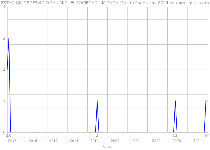 ESTACION DE SERVICIO SAN MIGUEL SOCIEDAD LIMITADA (Spain) Page visits 2024 