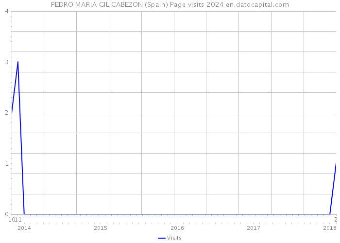 PEDRO MARIA GIL CABEZON (Spain) Page visits 2024 