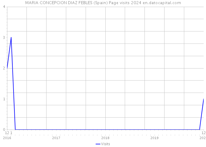 MARIA CONCEPCION DIAZ FEBLES (Spain) Page visits 2024 