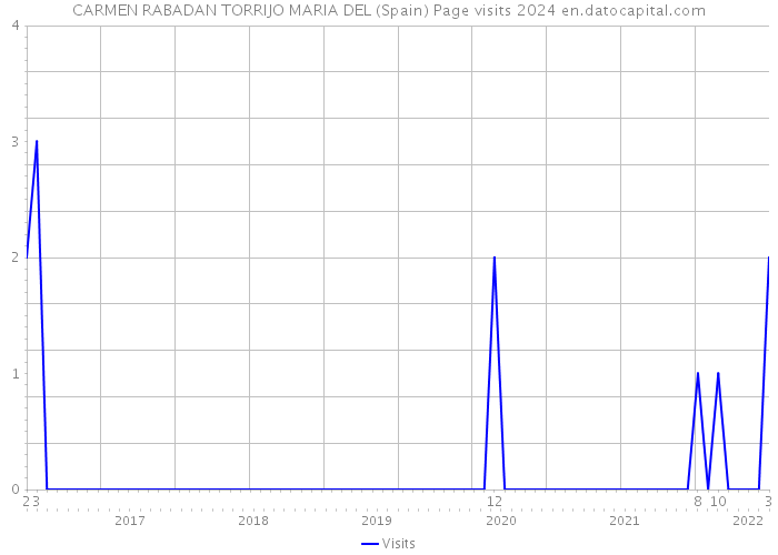 CARMEN RABADAN TORRIJO MARIA DEL (Spain) Page visits 2024 