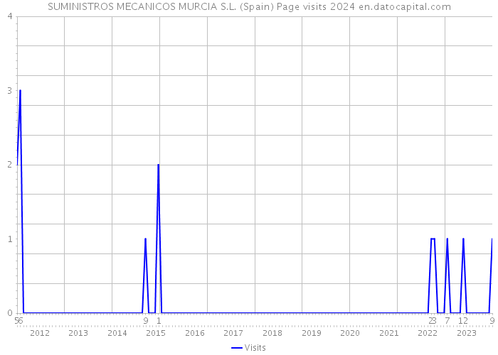 SUMINISTROS MECANICOS MURCIA S.L. (Spain) Page visits 2024 