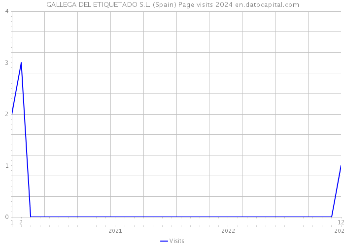 GALLEGA DEL ETIQUETADO S.L. (Spain) Page visits 2024 
