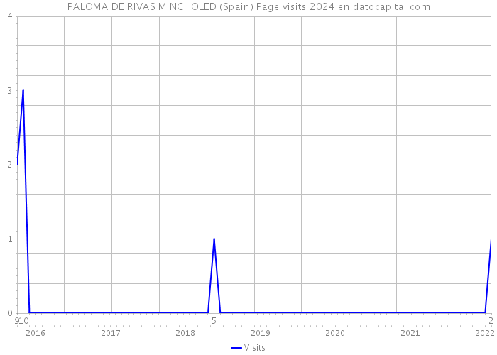 PALOMA DE RIVAS MINCHOLED (Spain) Page visits 2024 