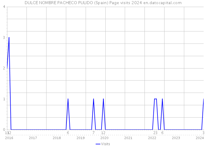 DULCE NOMBRE PACHECO PULIDO (Spain) Page visits 2024 