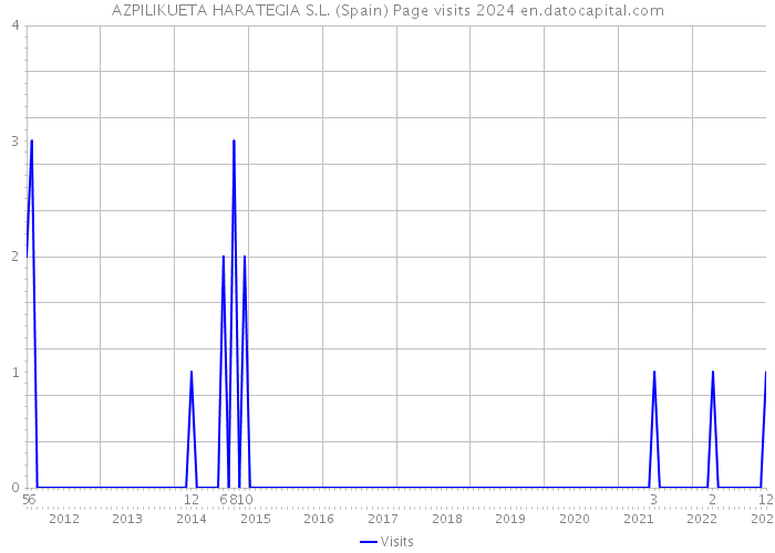 AZPILIKUETA HARATEGIA S.L. (Spain) Page visits 2024 