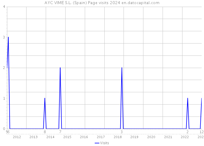 AYC VIME S.L. (Spain) Page visits 2024 
