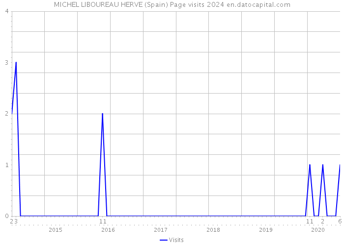 MICHEL LIBOUREAU HERVE (Spain) Page visits 2024 