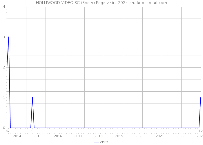 HOLLIWOOD VIDEO SC (Spain) Page visits 2024 